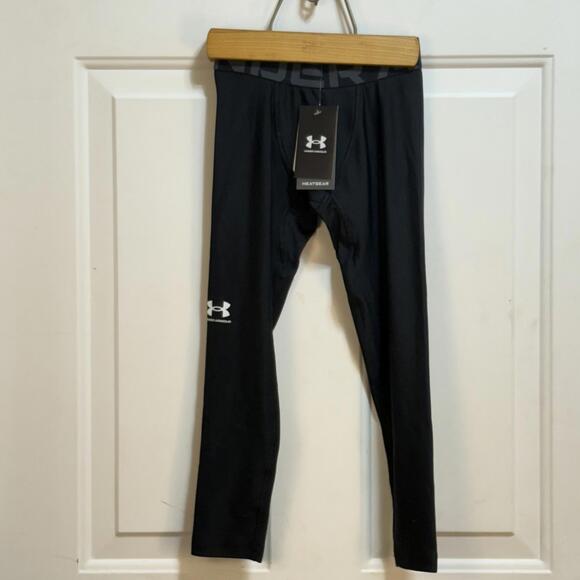 Under Armour HeatGear Armour Compression‎ Leggings Boys YXS Youth Extra Small - Picture 1 of 4